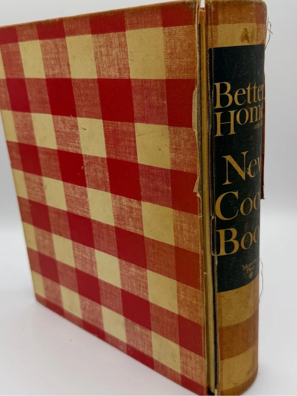 Vintage Better Homes & Gardens Red Plaid Cook Book 1960s Yellow Tabs